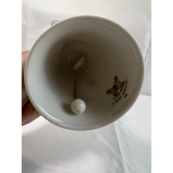 VTG 1982 Arnart Imports "La Belle Butterfly" Pink Flower 3D Butterfly Bell‎ Rare - Picture 6 of 6